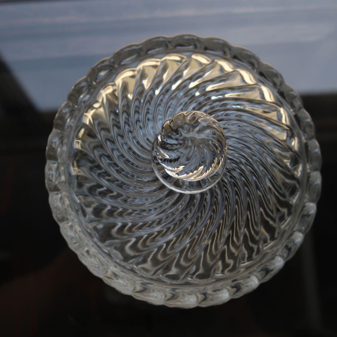 バカラ　BACCARAT　バンブー　蓋物　キャンディポット　ボンボニエール