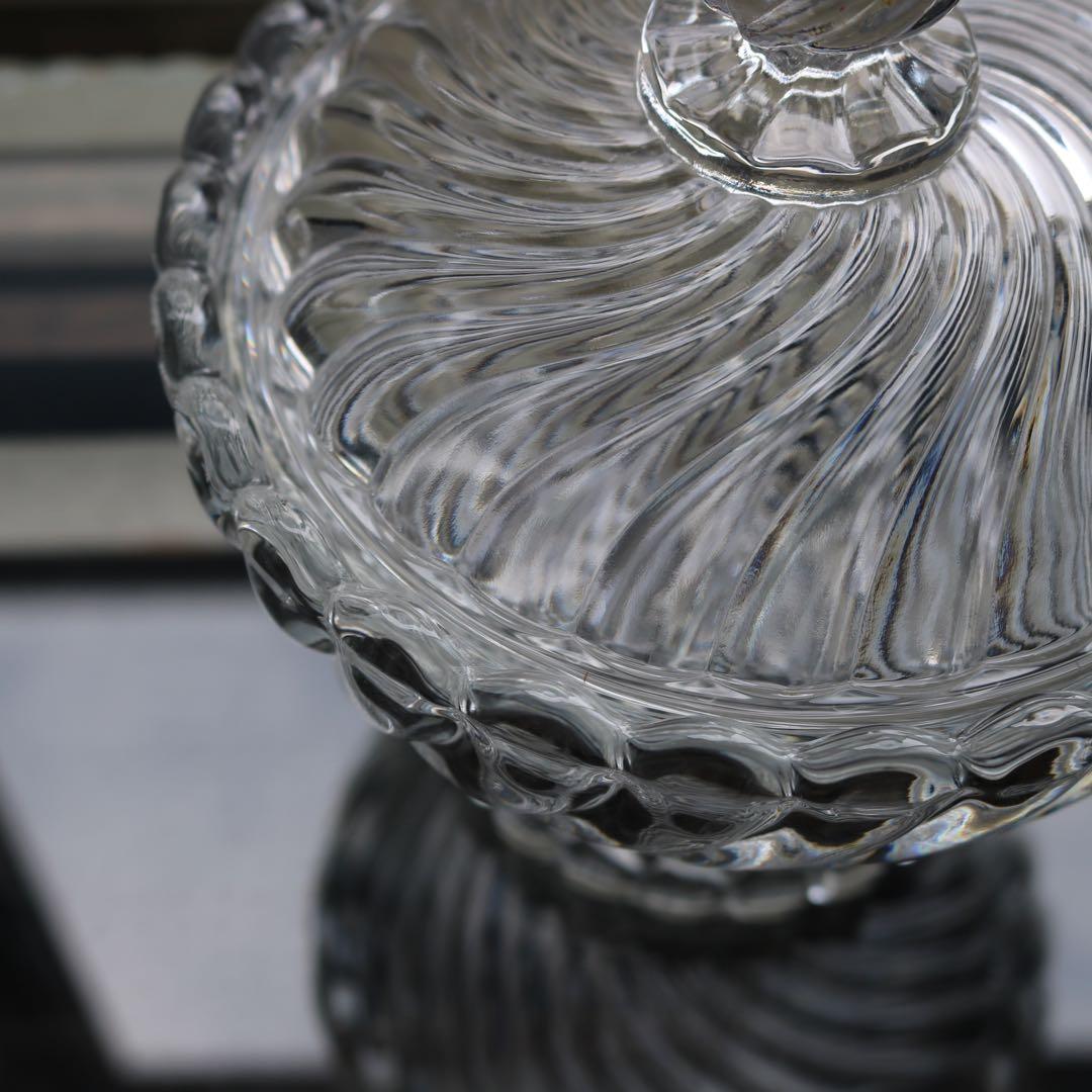 バカラ　BACCARAT　バンブー　蓋物　キャンディポット　ボンボニエール