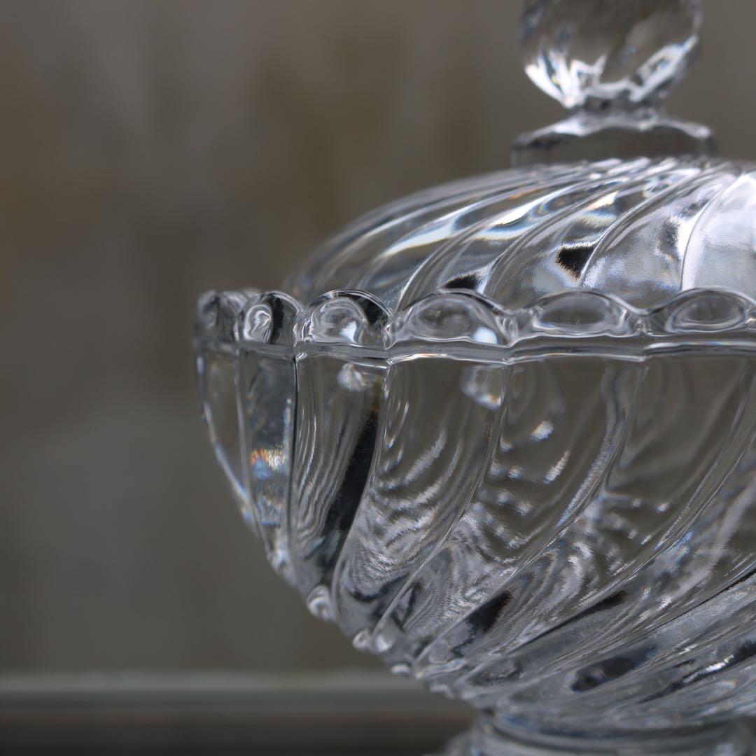 バカラ　BACCARAT　バンブー　蓋物　キャンディポット　ボンボニエール