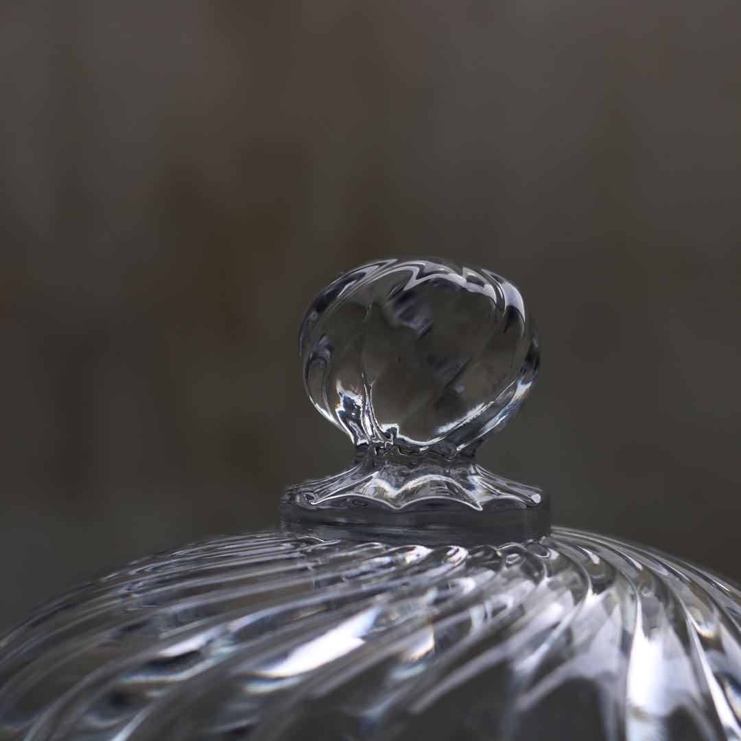 バカラ　BACCARAT　バンブー　蓋物　キャンディポット　ボンボニエール