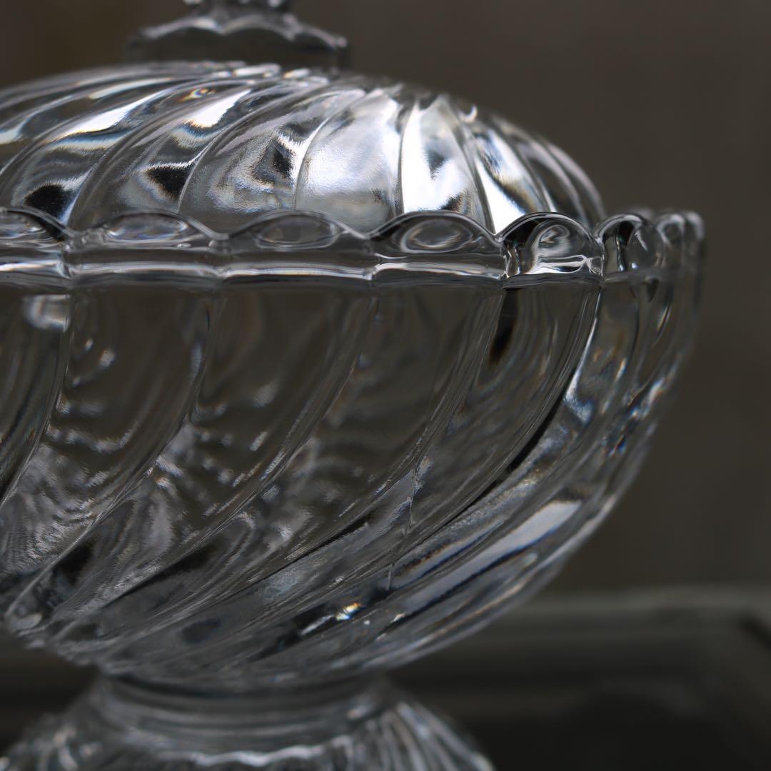 バカラ　BACCARAT　バンブー　蓋物　キャンディポット　ボンボニエール