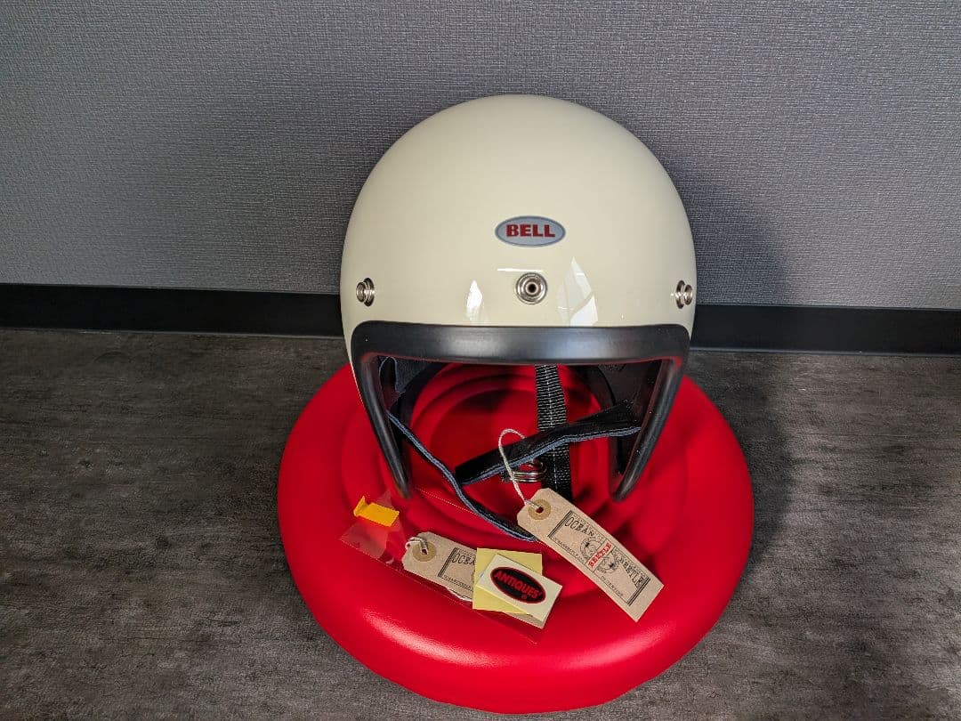 オーシャンビートル製品 ジェットヘルメット アイボリー新品