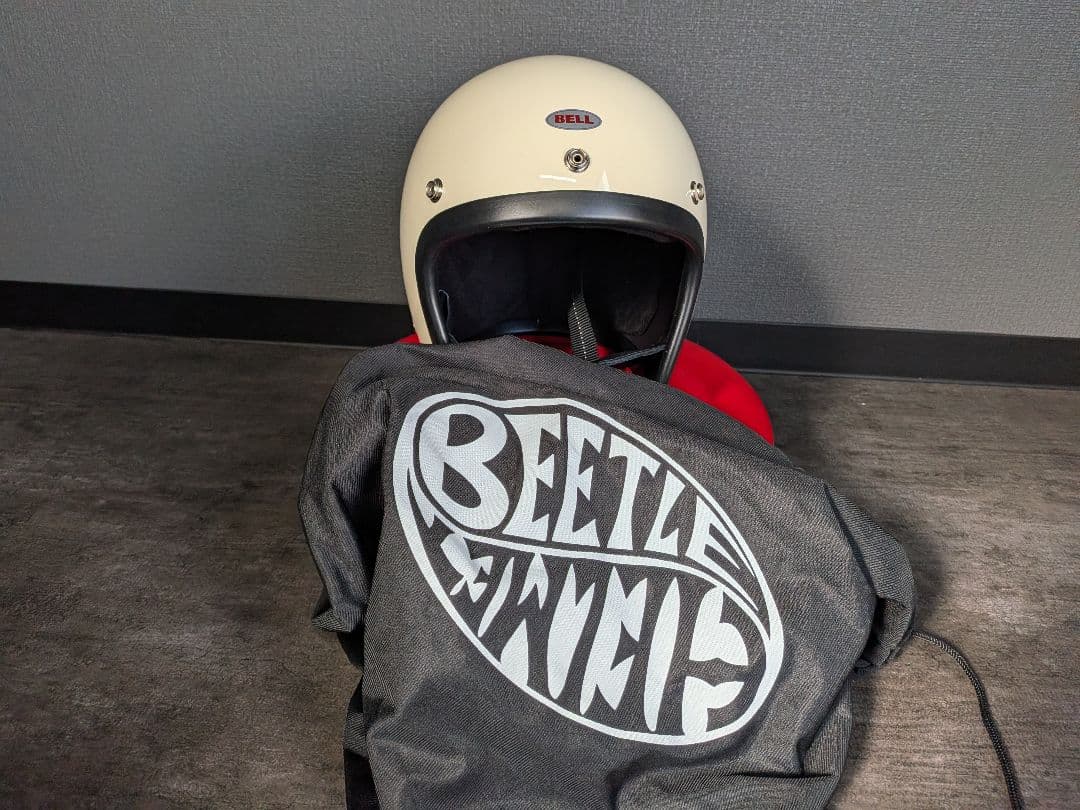 オーシャンビートル製品 ジェットヘルメット アイボリー新品