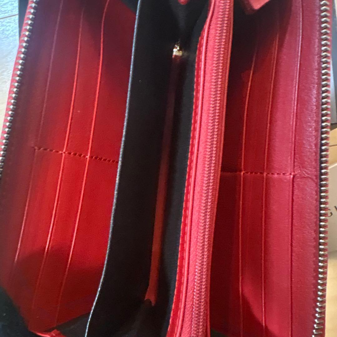 GUCCI グッチ 長財布 マイクログッチシマ レッド 正規品