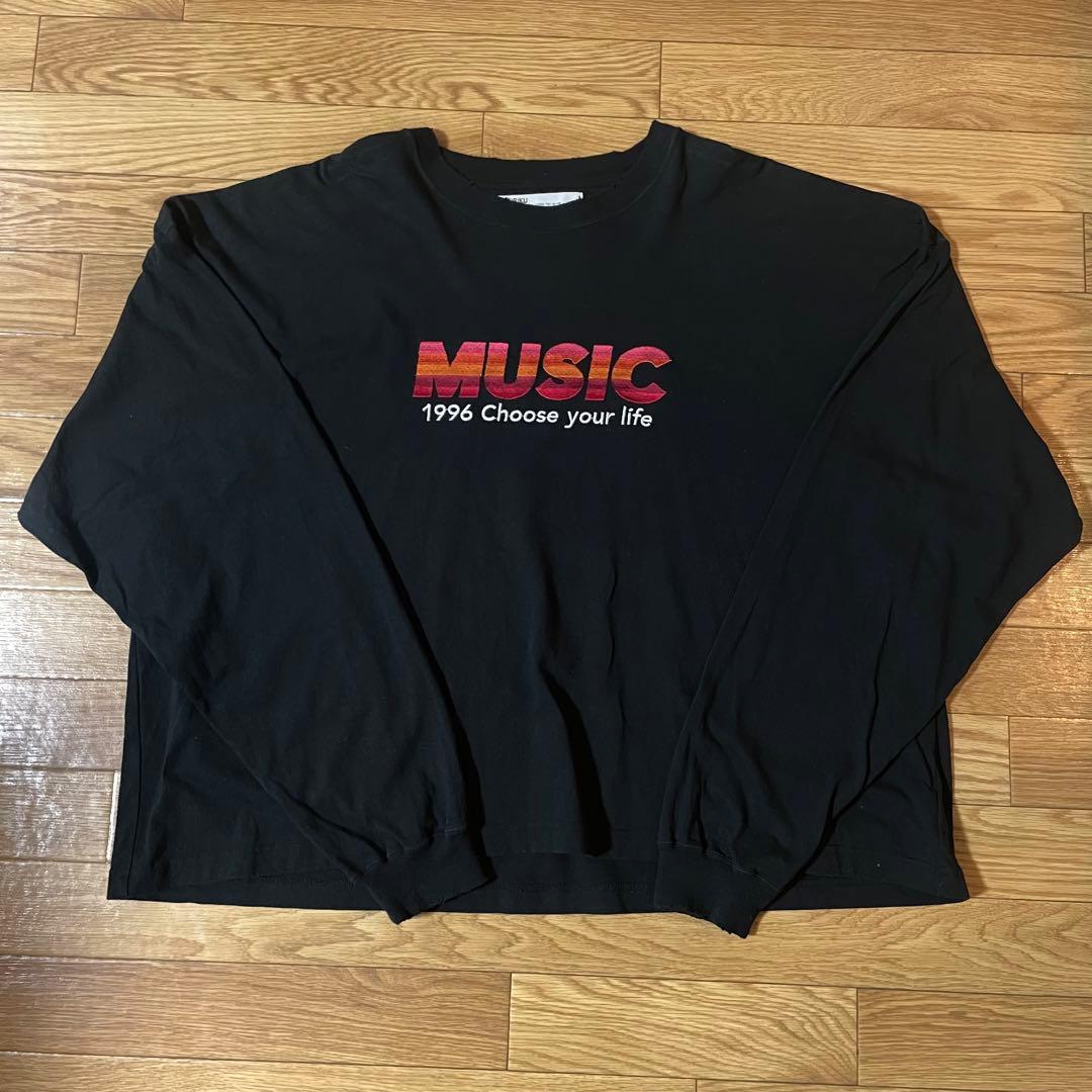 23AW DAIRIKU ダイリク MUSIC TEE ロンT ダメージ加工