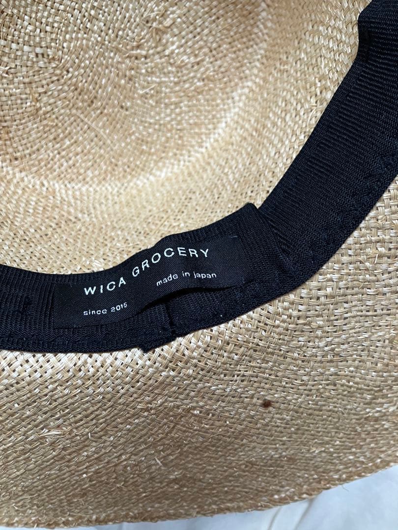 WICA GROCERY ベージュ 麦わら帽子