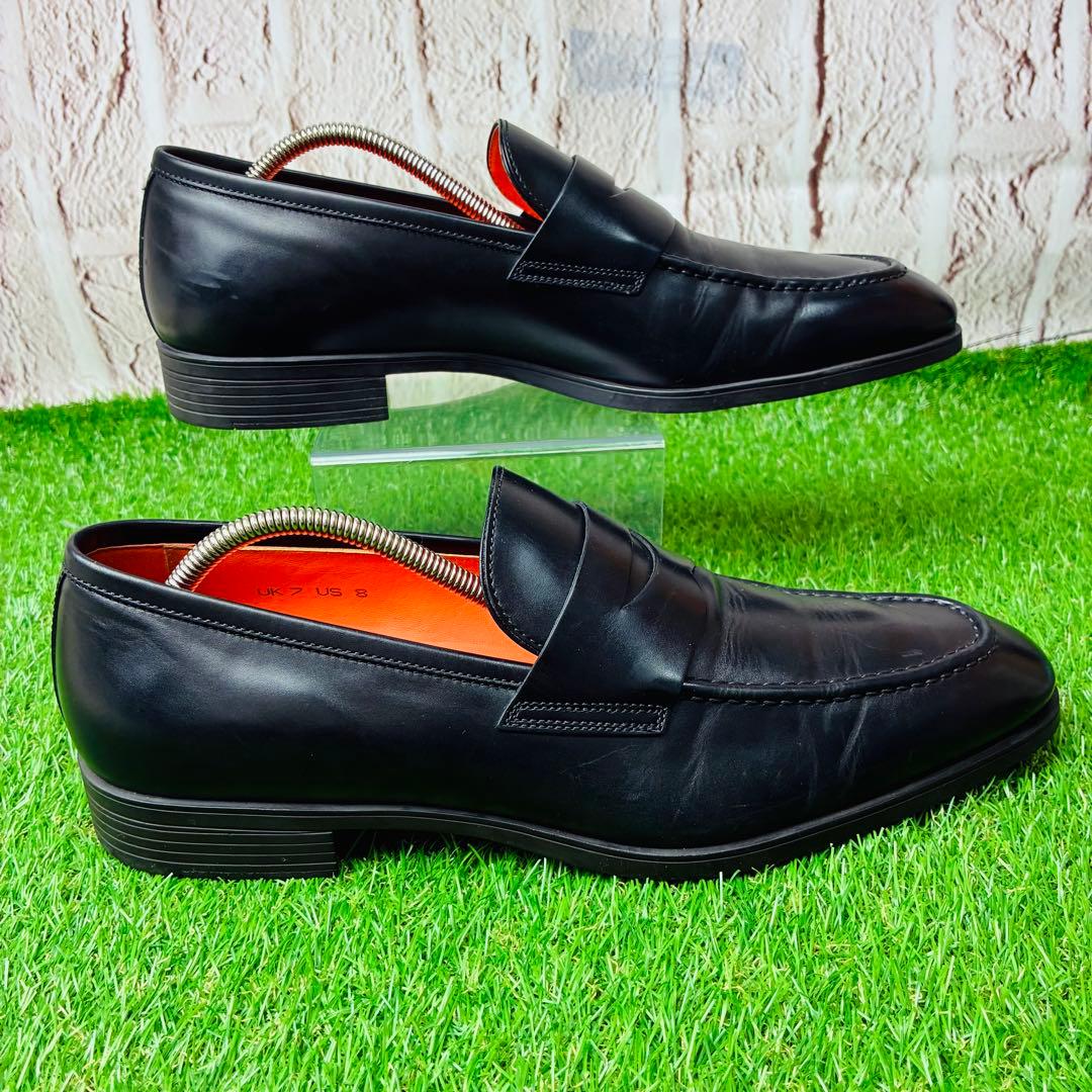 【極美品】Santoni ローファー レザー 本革 厚底 革靴 7(26)