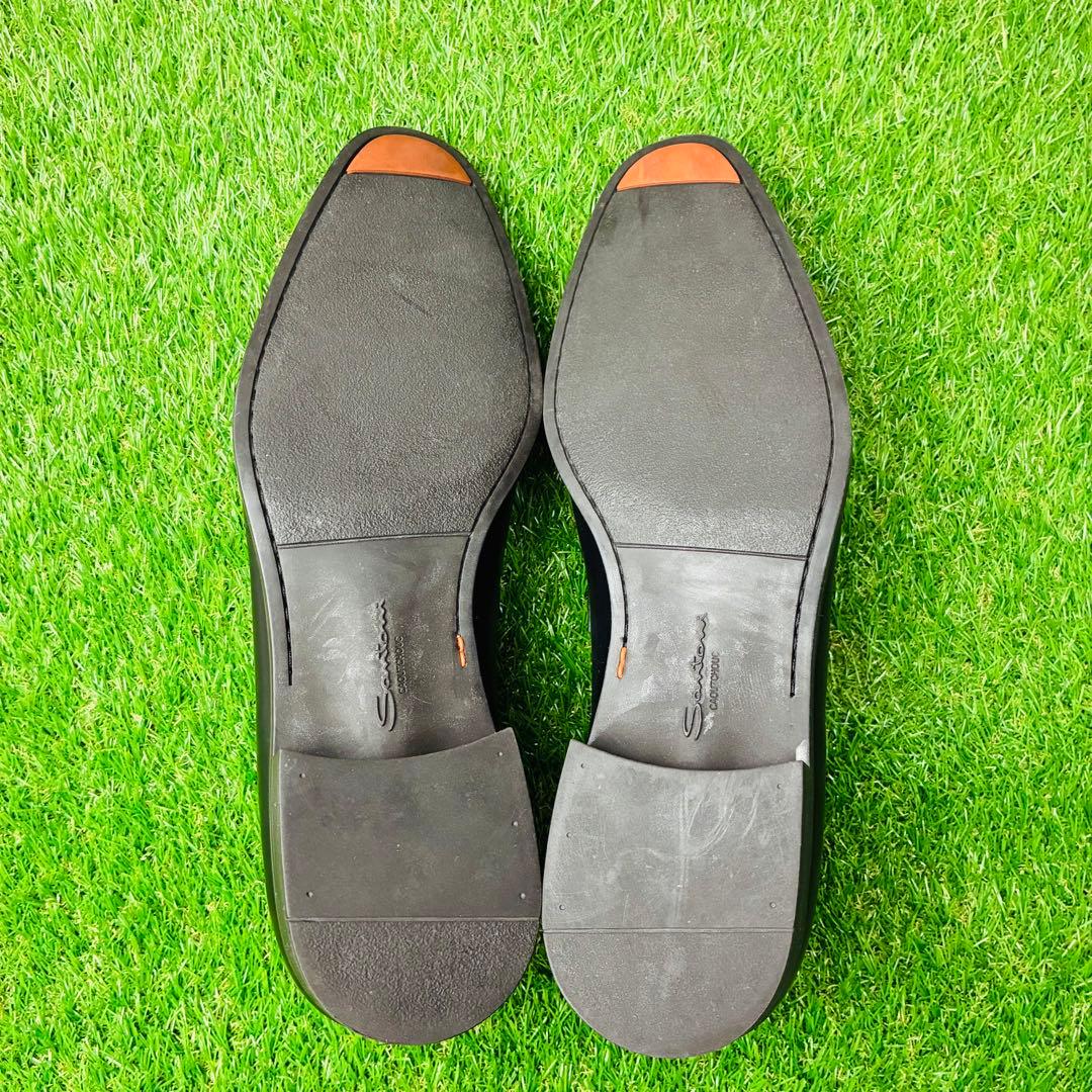 【極美品】Santoni ローファー レザー 本革 厚底 革靴 7(26)