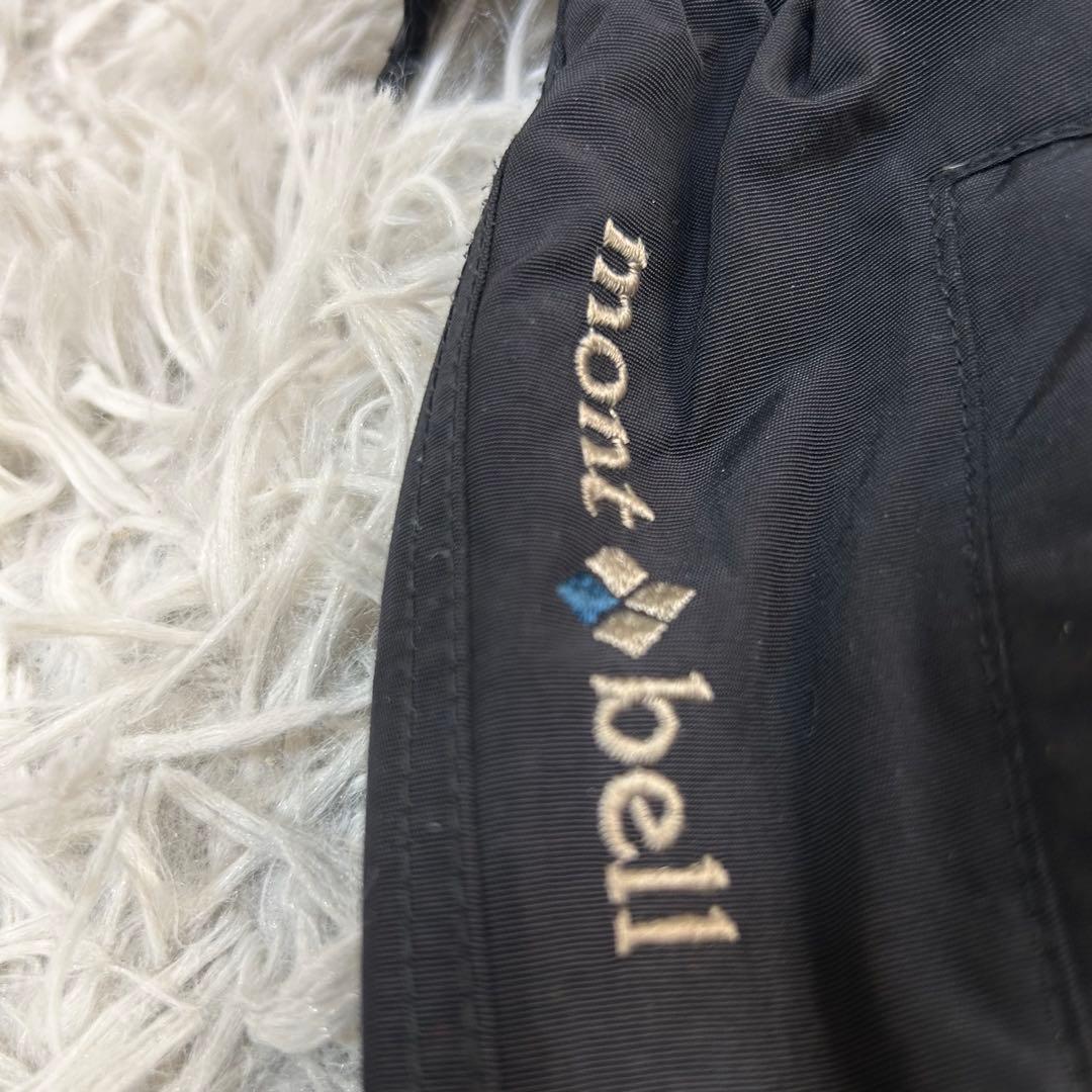 m6415【モンベル】スキーパンツ ビブパンツ スノボー サスペンダー付き 黒