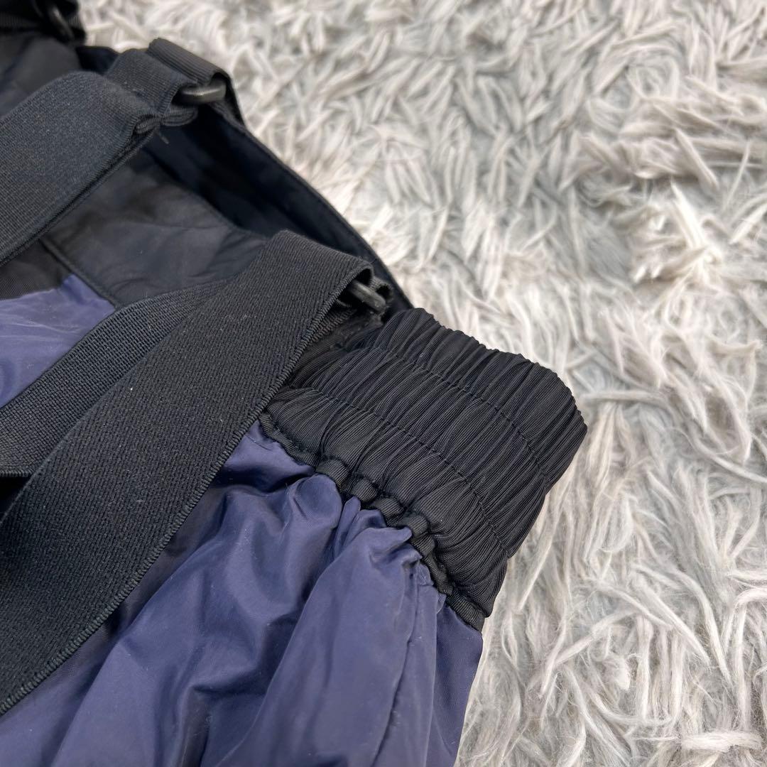 m6415【モンベル】スキーパンツ ビブパンツ スノボー サスペンダー付き 黒