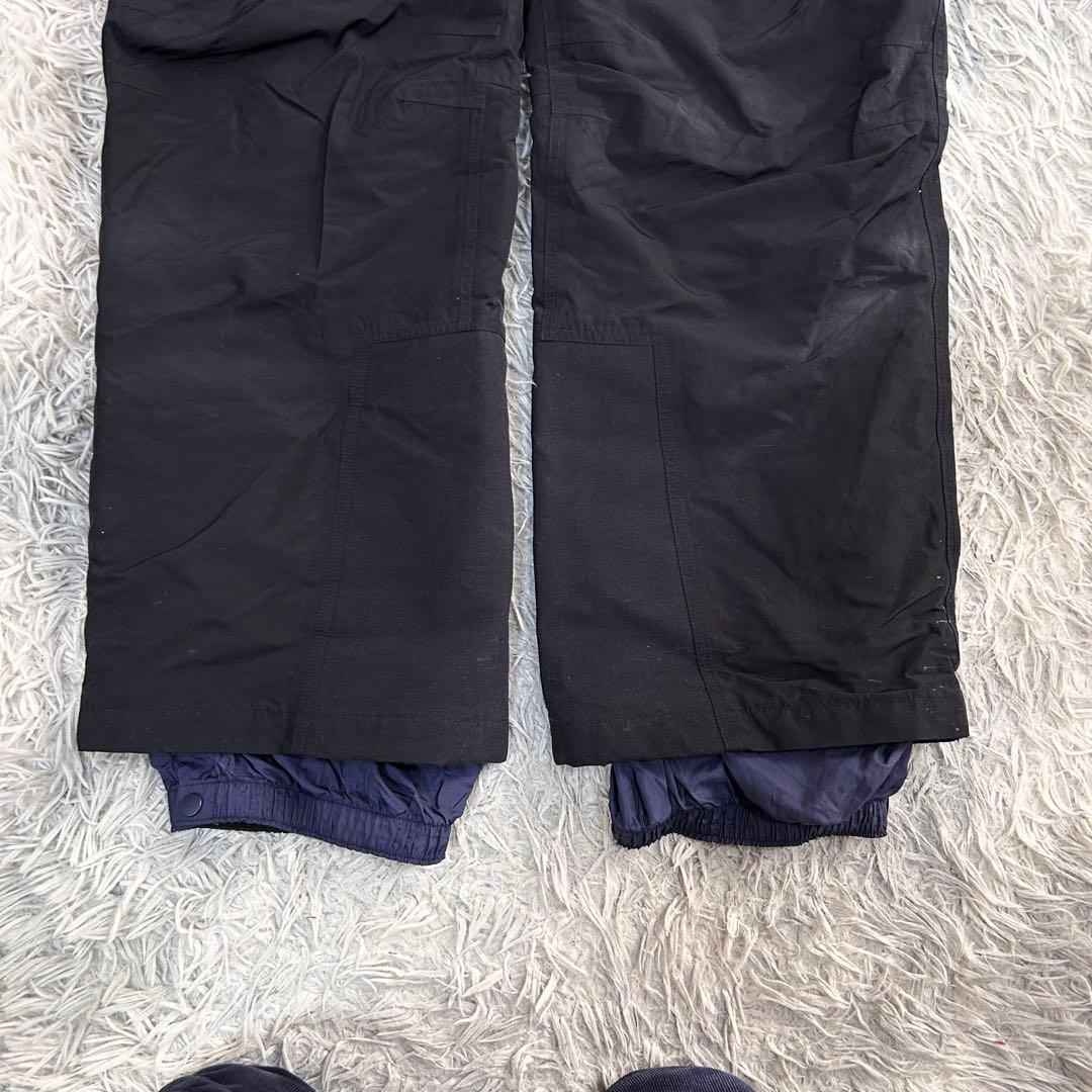 m6415【モンベル】スキーパンツ ビブパンツ スノボー サスペンダー付き 黒