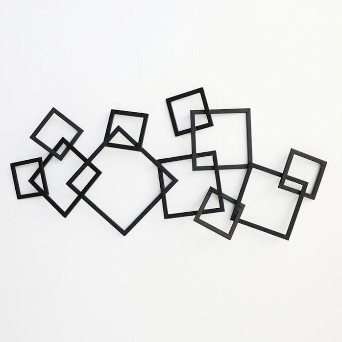 アイアンウォールアートパネル 幾何学 壁飾り アートパネル（24）