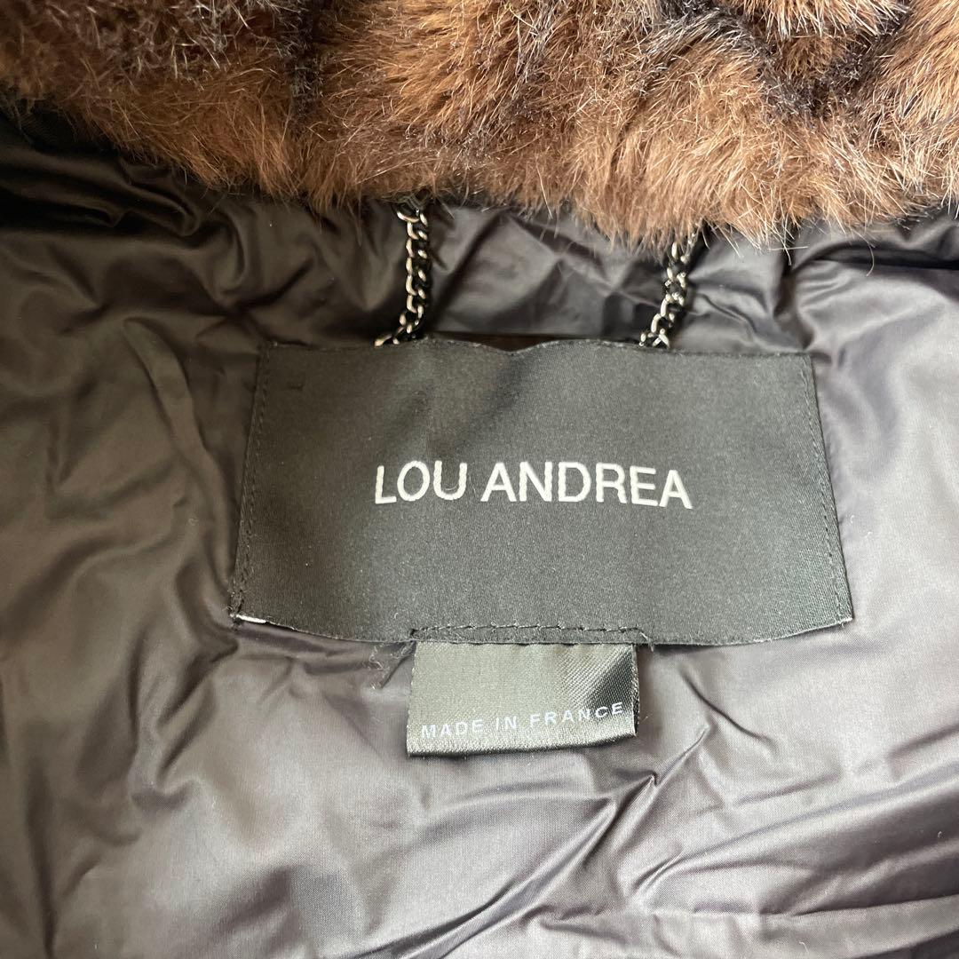 LOU ANDREA ルーアンドレア DOWN VEST ダウンベストBLACK