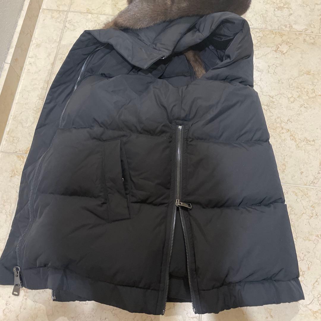 LOU ANDREA ルーアンドレア DOWN VEST ダウンベストBLACK