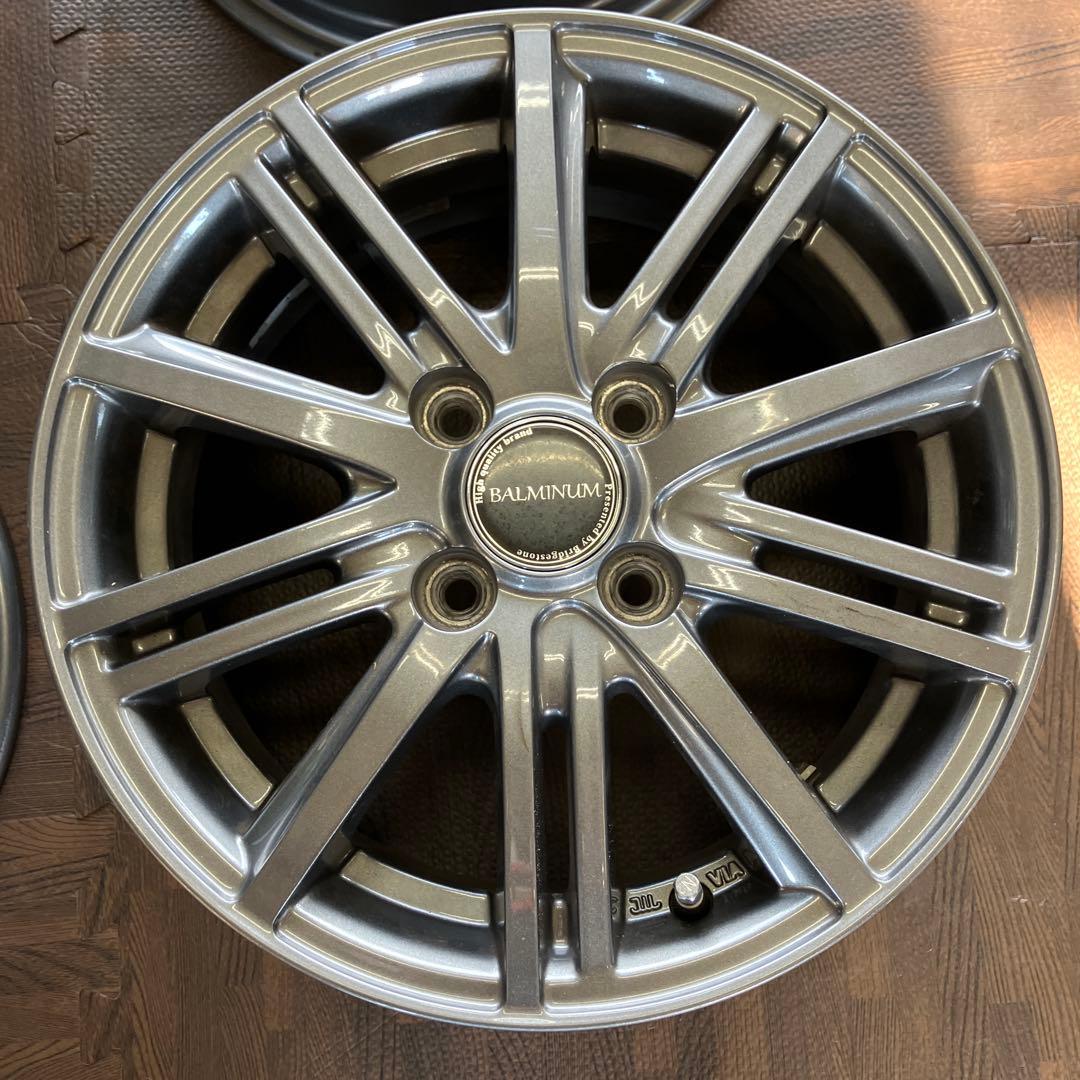BALMINUM 14インチホイール　BRIDGESTONE 4本セットアクア