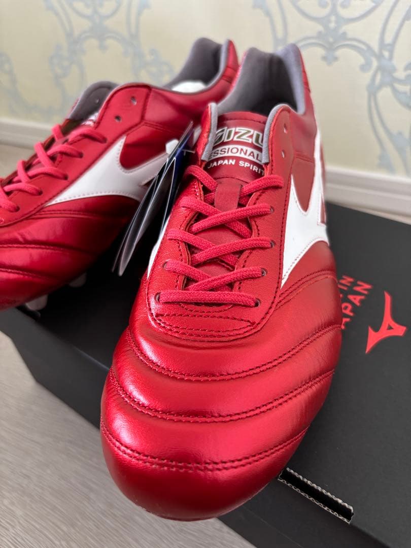 【27.5cm】【新品未使用】ミズノ モレリア2JAPAN スパイク レッド