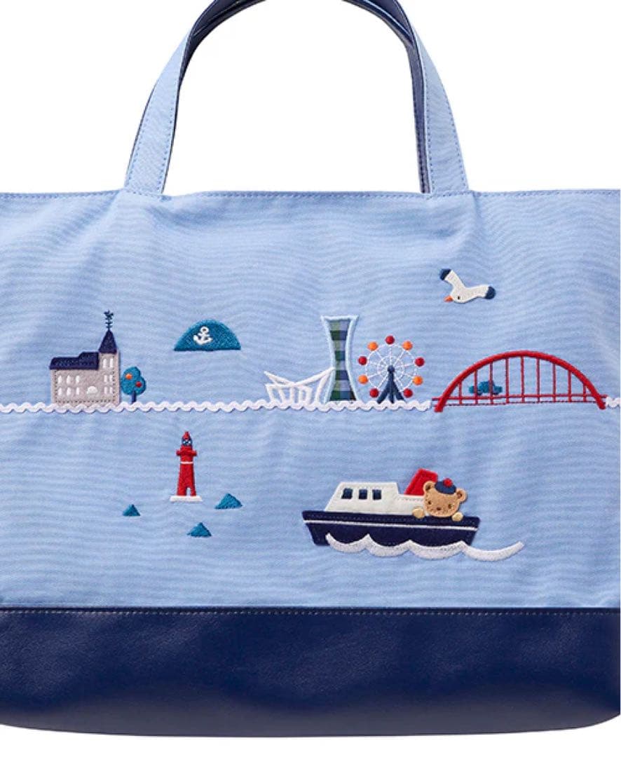 familiarファミリア　神戸柄こうべ柄レッスンバッグ　神戸限定