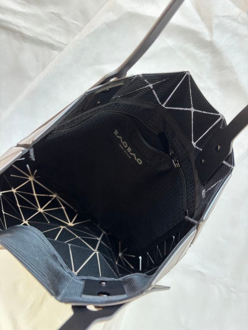BAOBAO ISSEY MIYAKE トートバッグ ブラウンシルバー