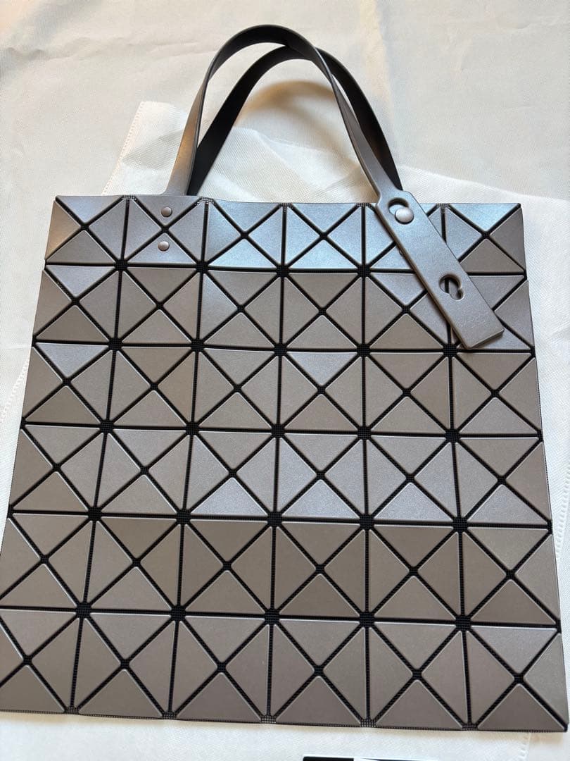 BAOBAO ISSEY MIYAKE トートバッグ ブラウンシルバー