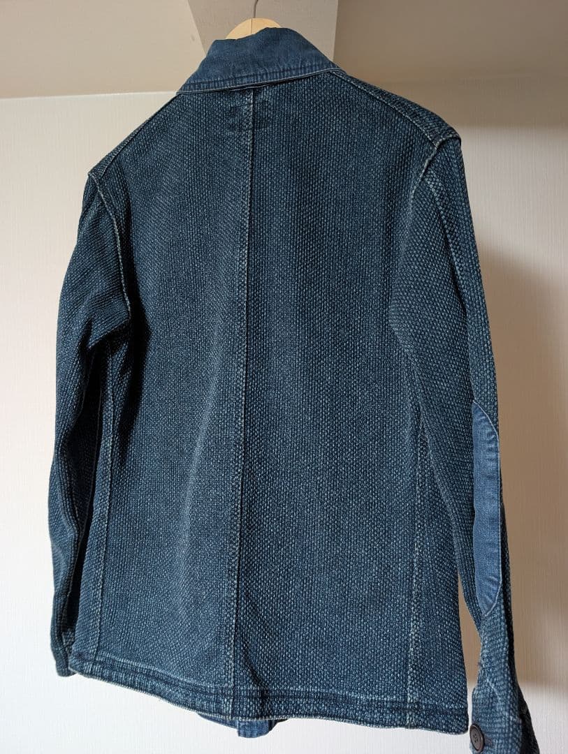 び　ダルチザン　刺子　カバーオール　デニム　38　ジャケット