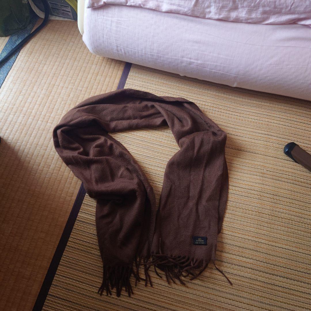 ロロピアーナ　タグ付き　カシミア100％　マフラー　ブラウン