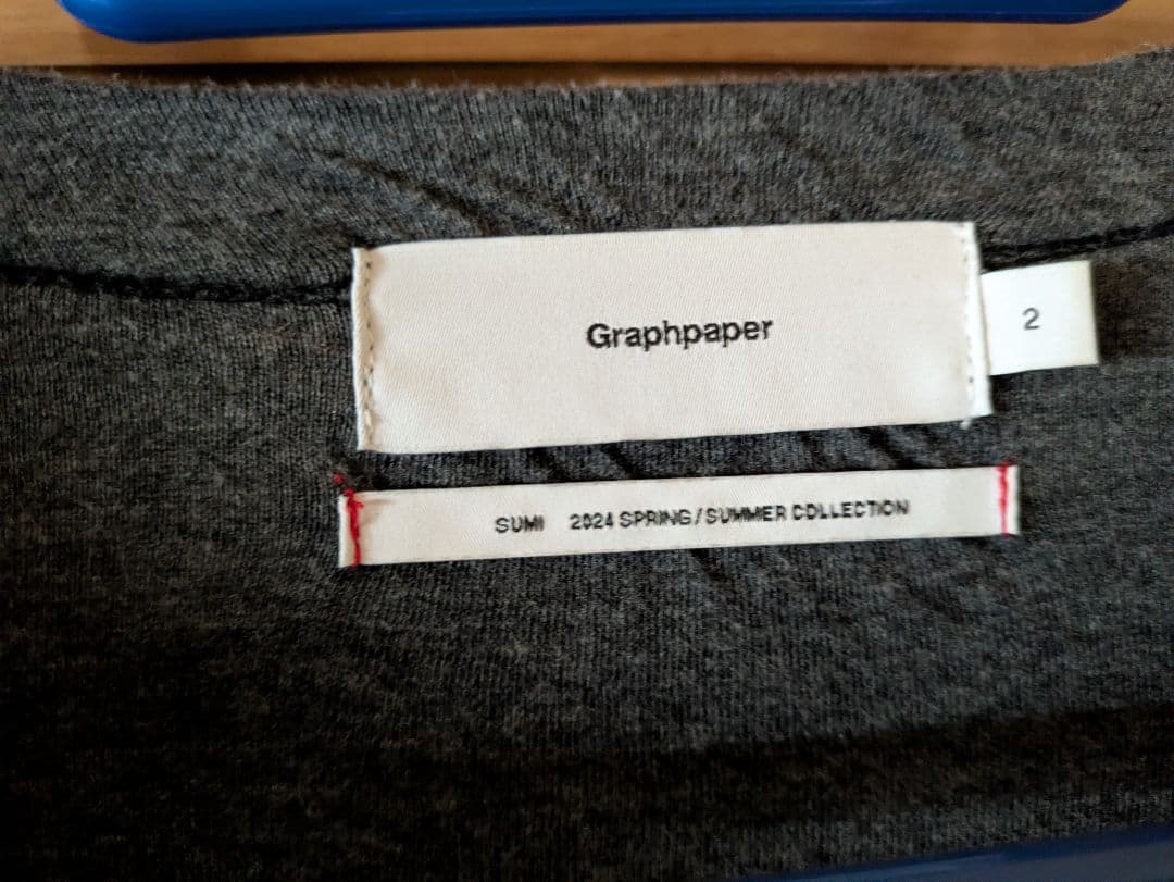 グラフペーパー24SS DoubleFace Jersey L/S D.GRAY