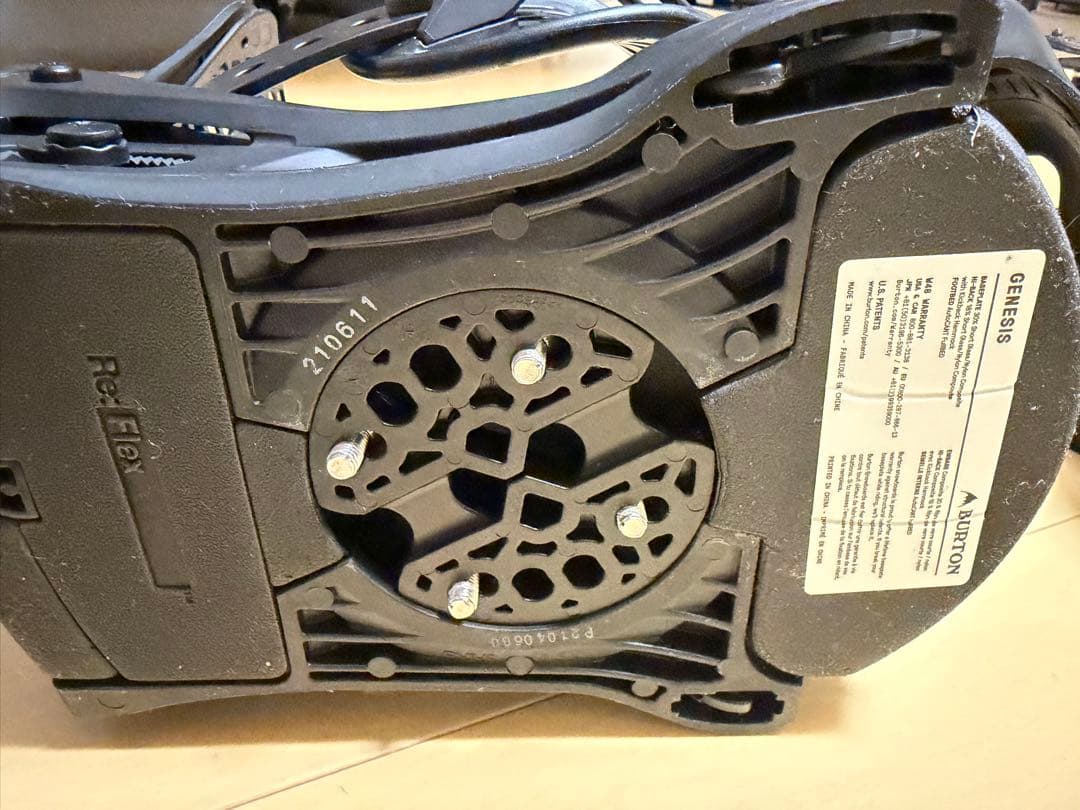 BURTON GENESIS Mサイズ マットブラック ビンディング