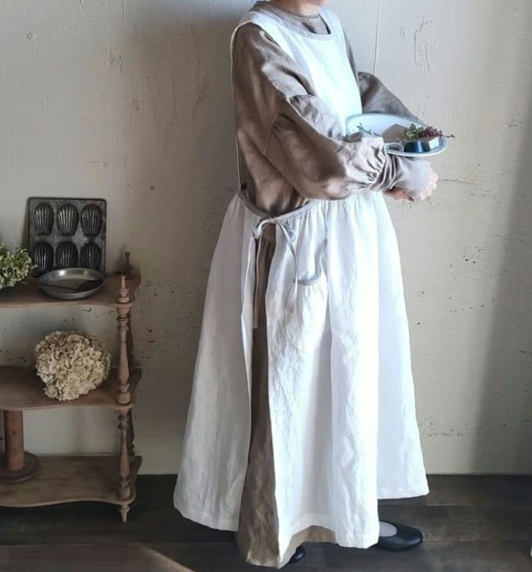 meguri-megutte M刺繍.ᐟ‪限定エプロンワンピース.ᐟ‪