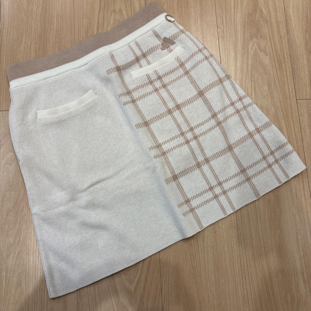 新品 アディダスゴルフ ニットセットアップ（カーディガン＆スカート）Lサイズ