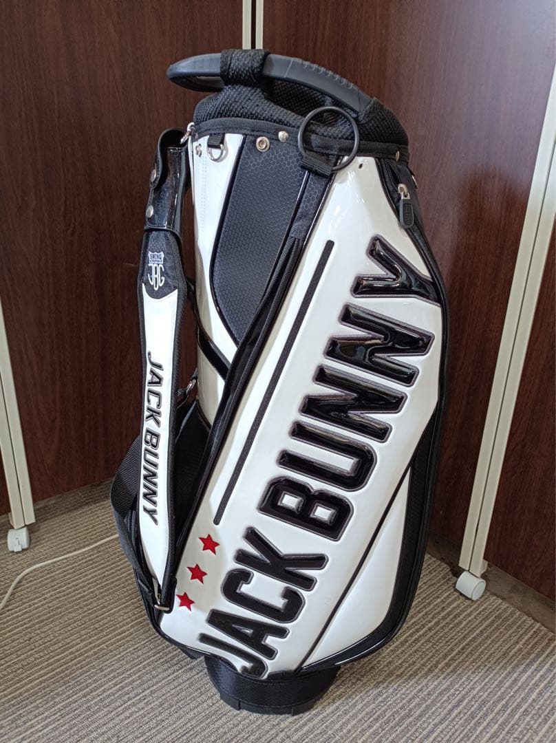 [F1879] JACK BUNNY キャディバッグ※欠損部分あり