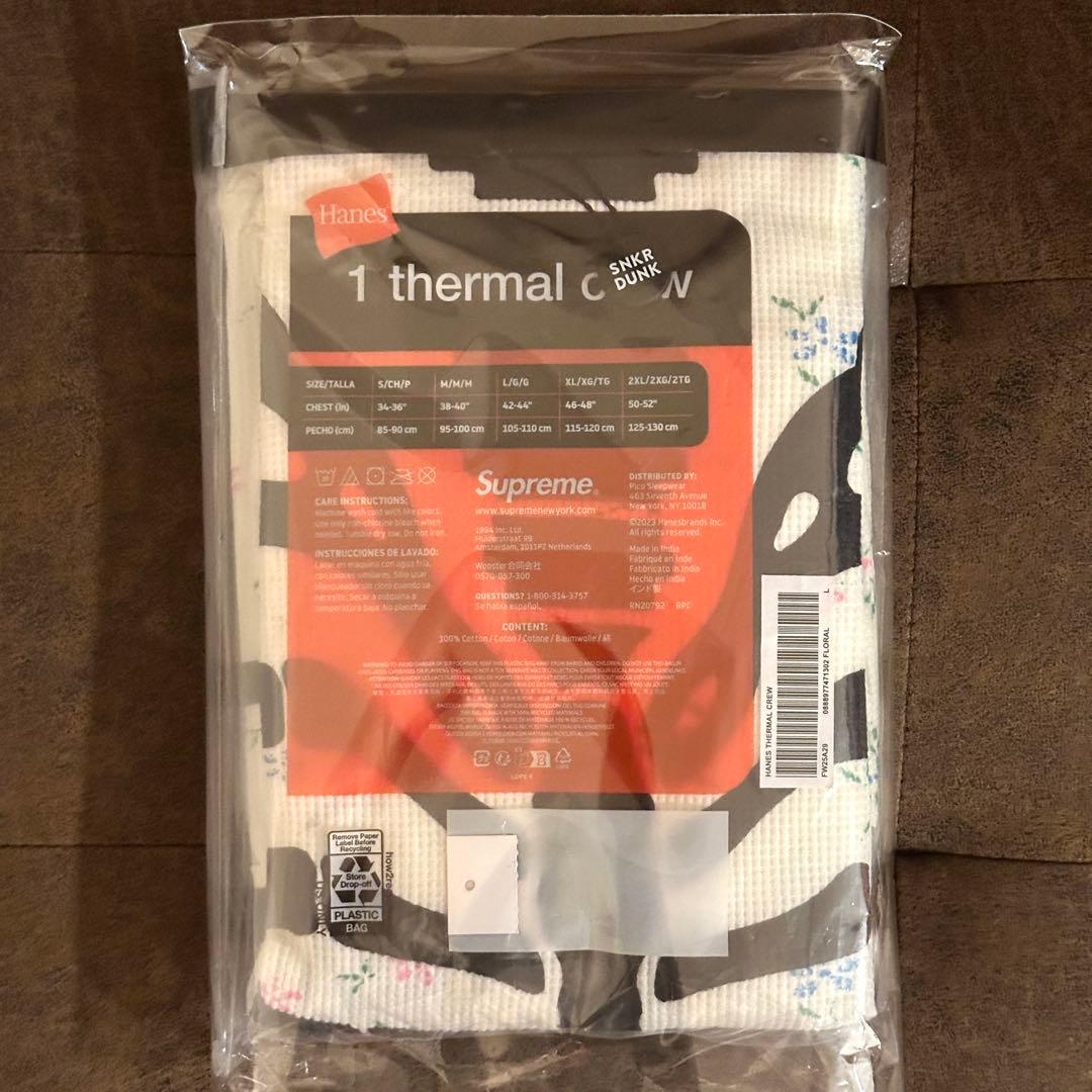 Supreme シュプリーム Hanes ヘインズ サーマル floral