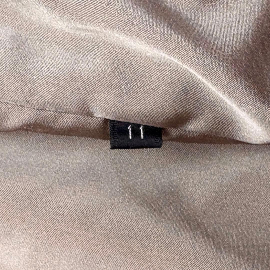 大きいサイズ　毛皮コート　リアルファー　ミンク　襟付き　11号　L　毛並み◎