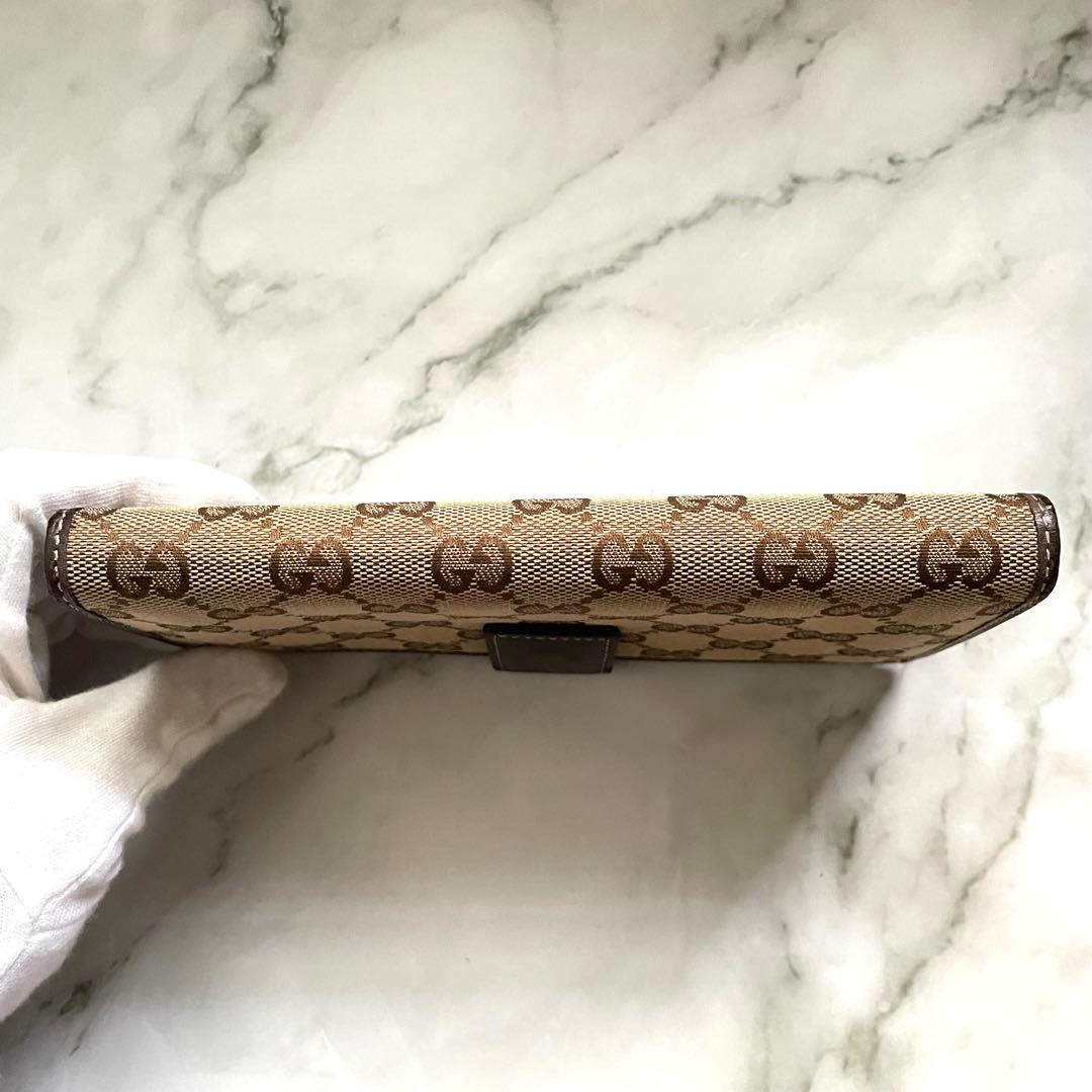 GUCCI GGキャンバス　レザー　ラブリーハート 長財布　美品0113-②