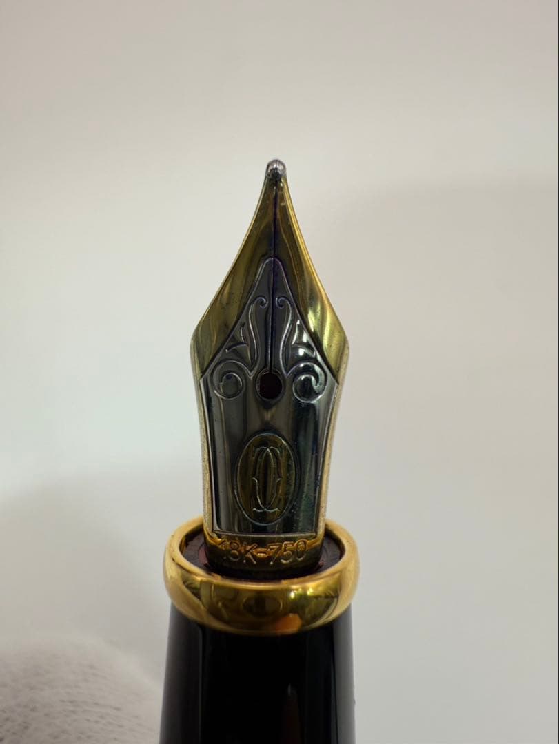 カルティエ ディアボロ ドゥ カルティエ ペン先\" 18K-750\"刻印万年筆
