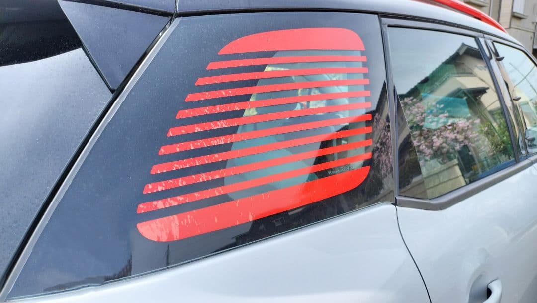 c3 エアクロス リアクォーターガラス用カスタムカッティングシート セミオーダー