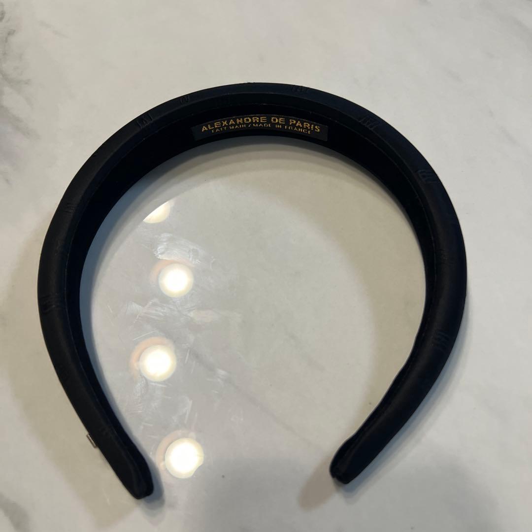 カデナさん専用 ALEXANDRE DE PARIS ブラックヘアバンド