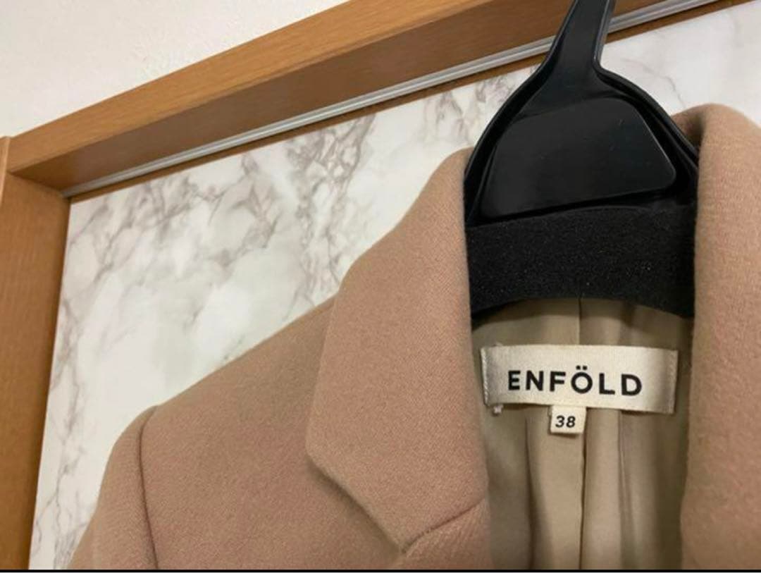 エンフォルド ロングコート キャメル ベージュ