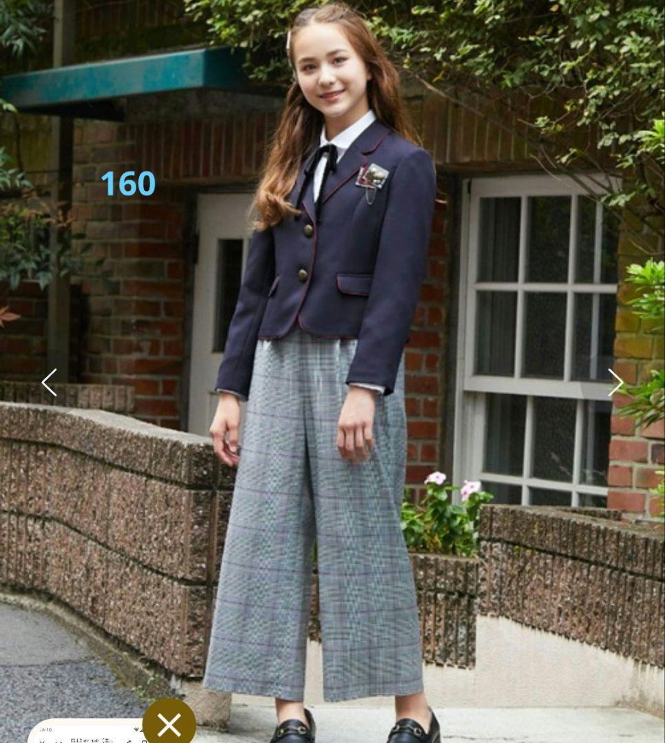 ELLE en noir【卒服】ブレザーワイドパンツスーツ　160