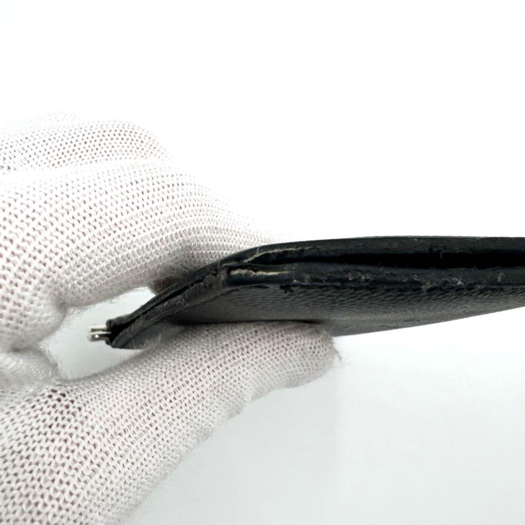 サンローラン　マネークリップ　ブラック　レザー