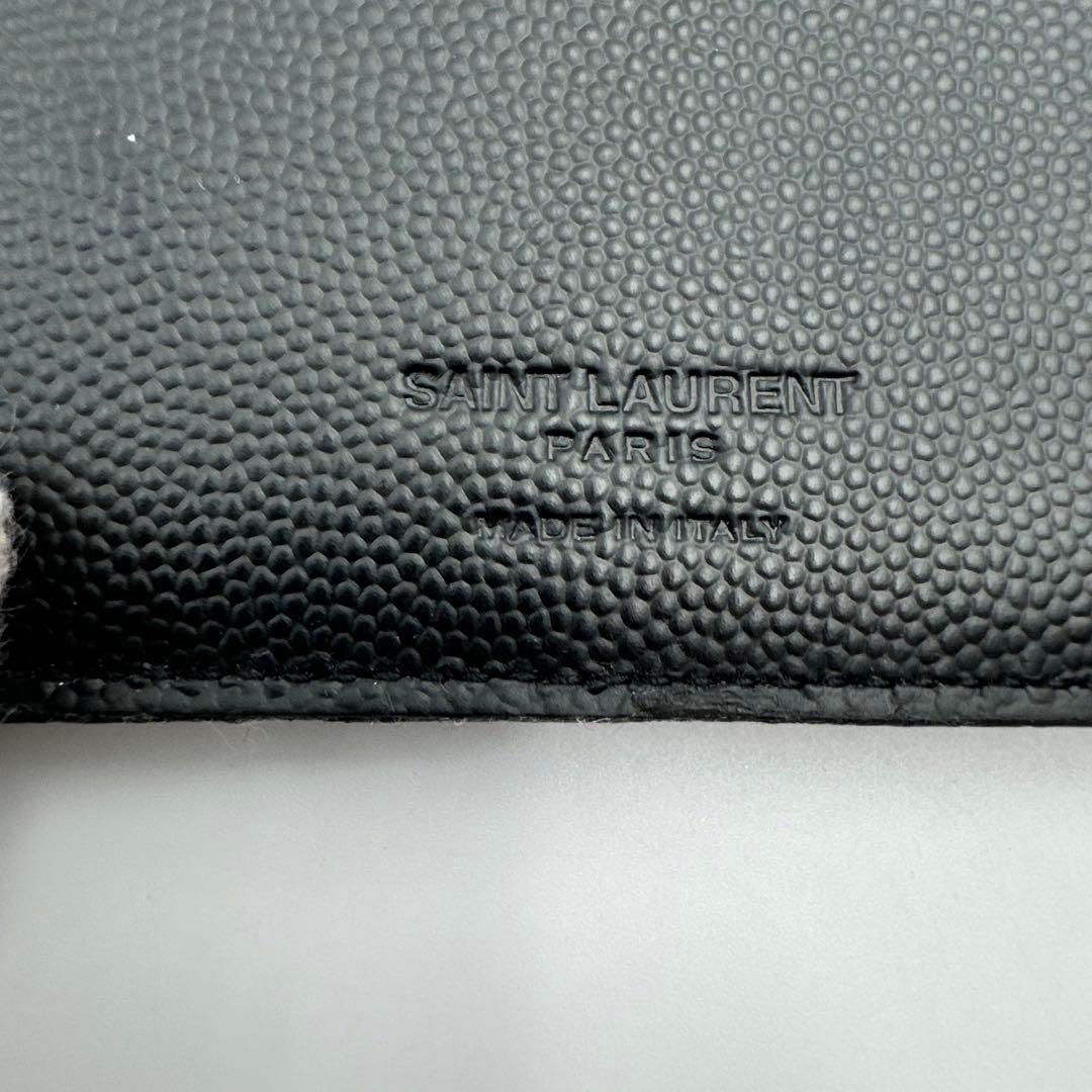 サンローラン　マネークリップ　ブラック　レザー