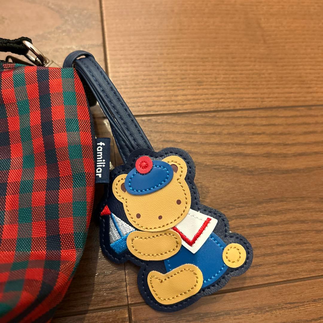 familiar チェックポシェット