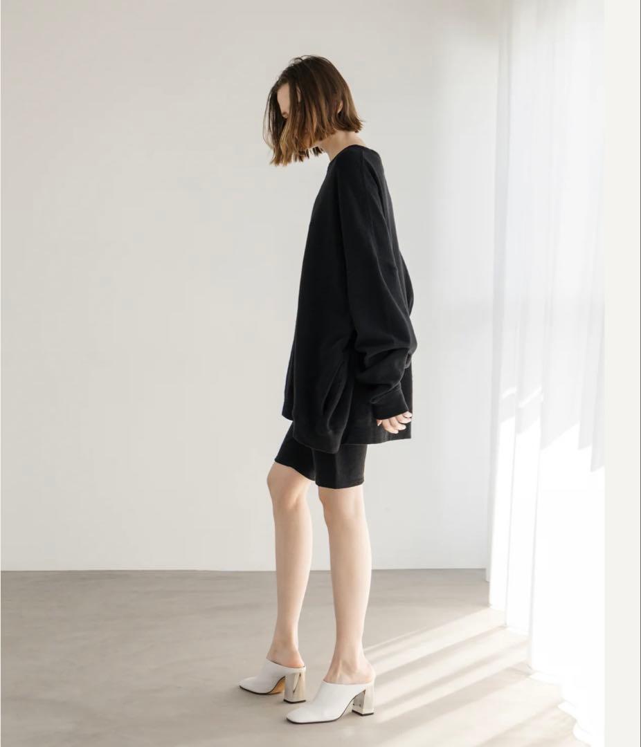 新品BIYOMA COTTON LINEN RIB SHORT LEGGINGS