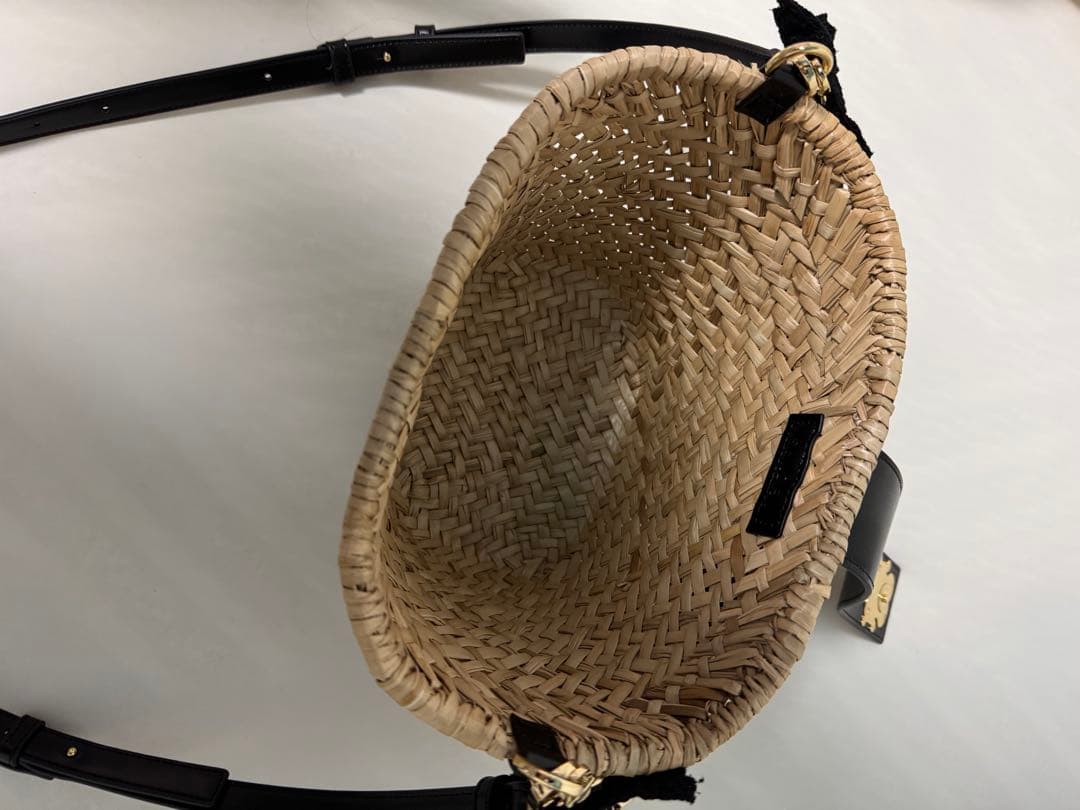 SNIDEL コットンショルダーブレードバッグ ブラック