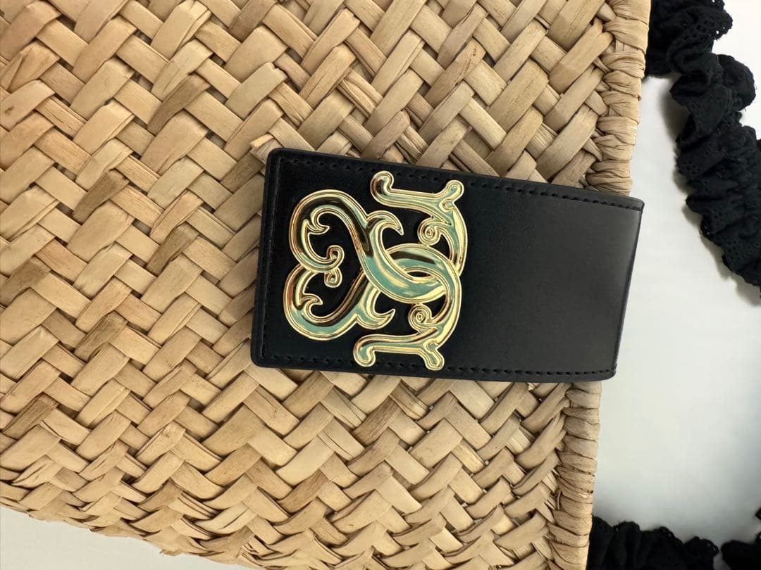 SNIDEL コットンショルダーブレードバッグ ブラック