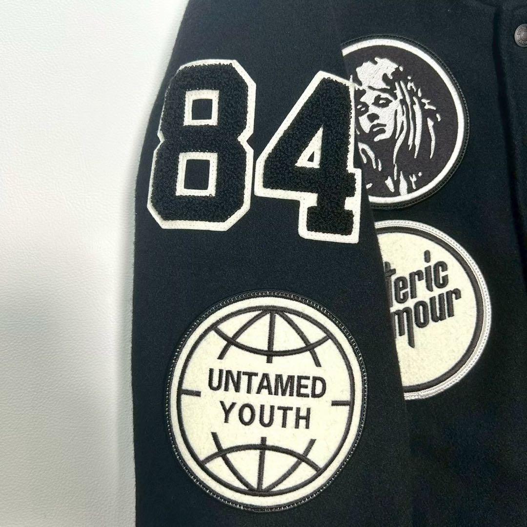 タ*シ様 HYSTERIC GLAMOUR スタジャン L ヒスガール ロゴ 刺