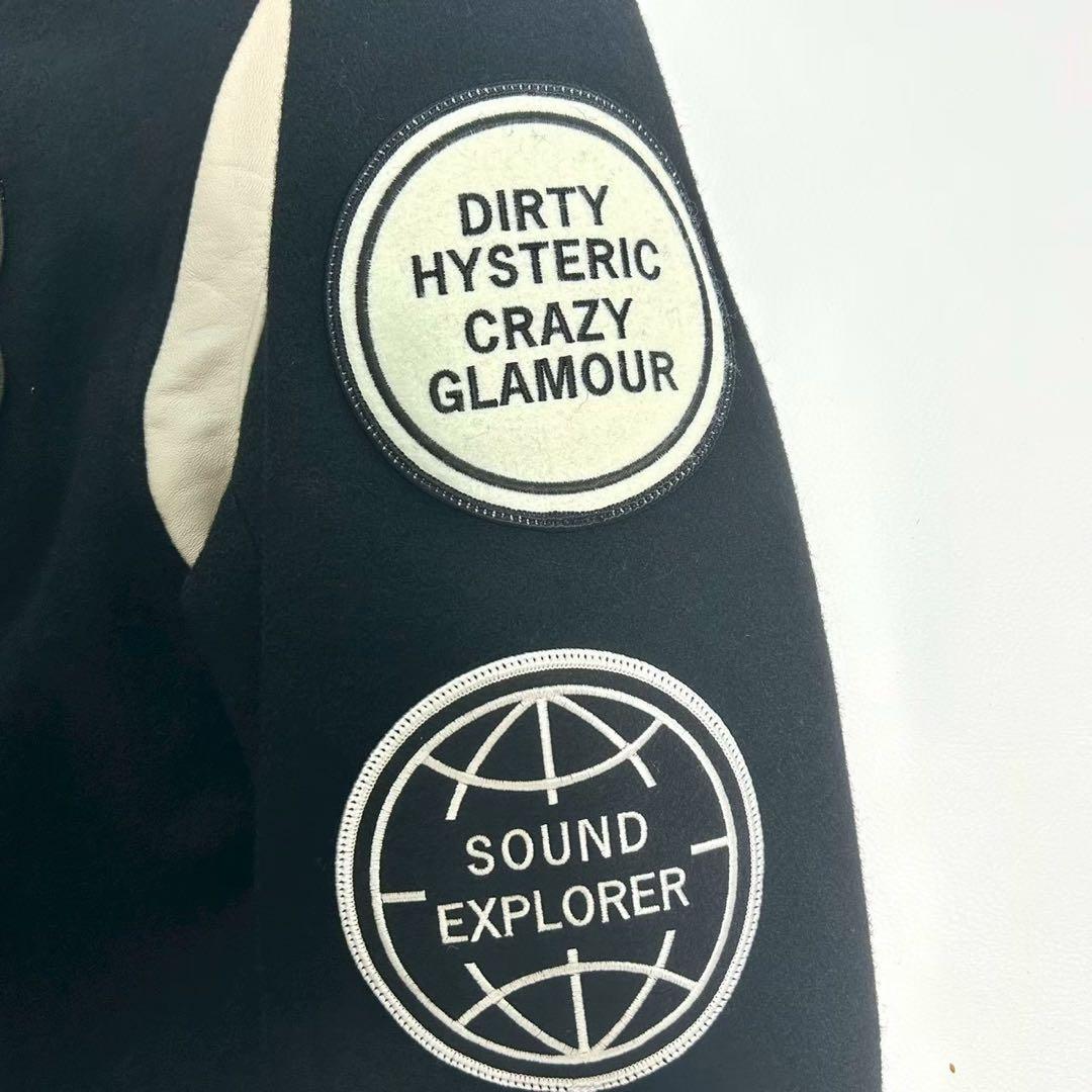 タ*シ様 HYSTERIC GLAMOUR スタジャン L ヒスガール ロゴ 刺