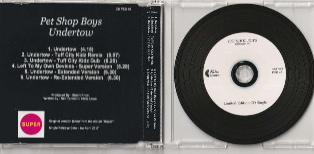 Pet Shop Boys　Undertow　リミックス集 CD