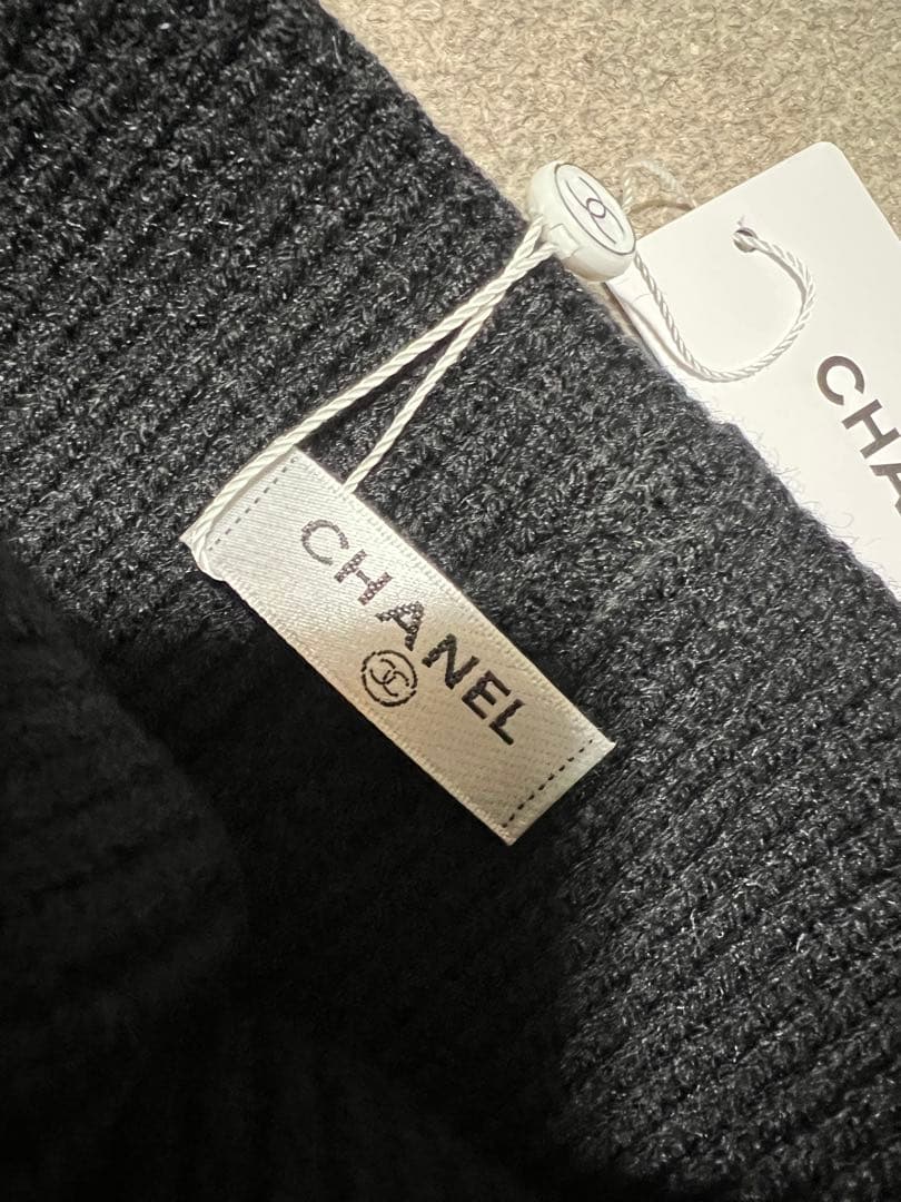 ブラック ニット帽 CCロゴ　新品タグ付き