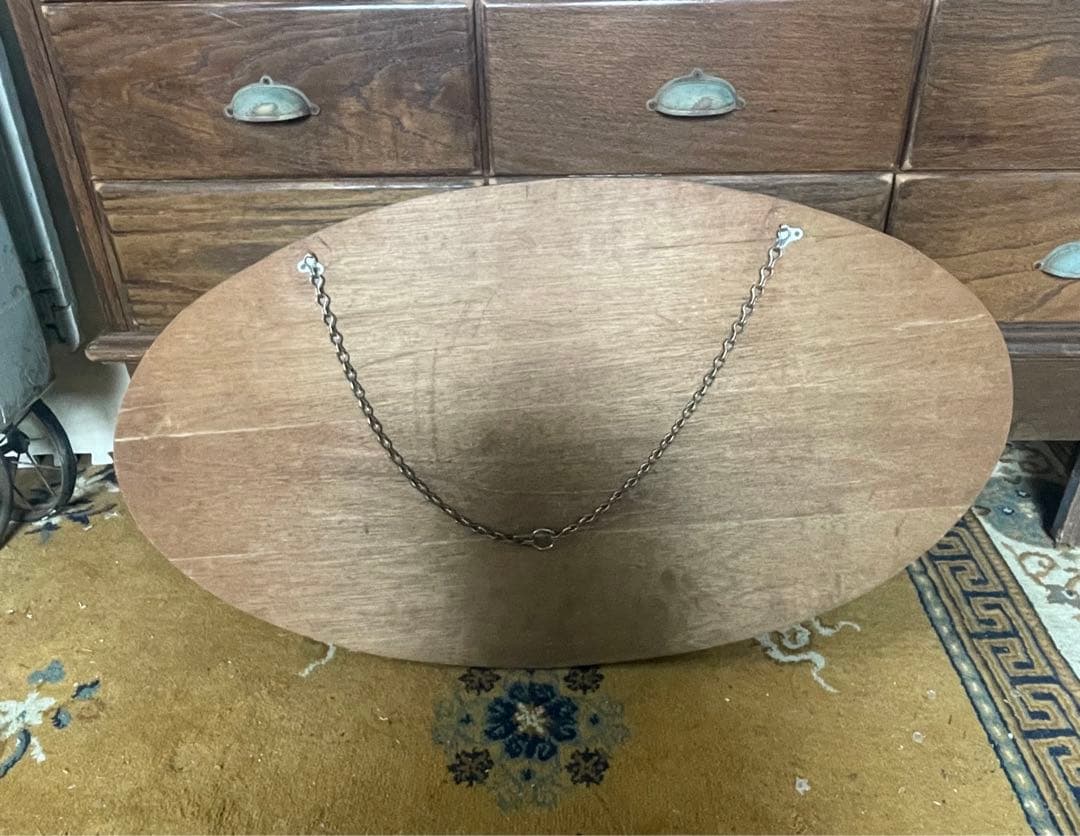 稀少/アンティーク/イギリス製/壁掛けミラー/カッティングミラー/ミラー/鏡/②