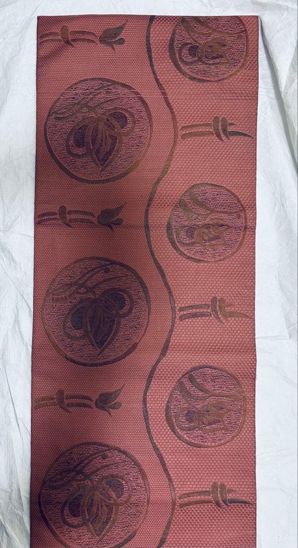 【専用です！もひもひ☆プロフ必読様】 正絹　花柄小紋着物　着物帯帯締め3点セット